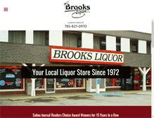 Tablet Screenshot of brooksretailliquor.com